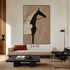 Silent Equine – Abstract Figurative Wall Art