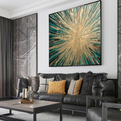 Emerald – Textured Abstract Wall Art