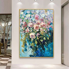 Spring – Textured Floral Oil Painting