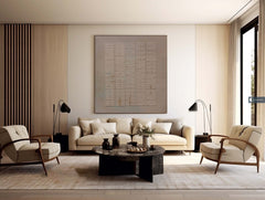 Textured Harmony – Wabi-Sabi Textured Wall Art