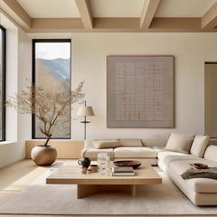 Textured Harmony – Wabi-Sabi Textured Wall Art