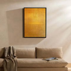 Large Original Textured Oil Painting On Canvas Gold Abstract Wall Art Modern Minimalist Decor
