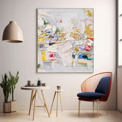 Large Colorful Abstract Painitng Texture Abstract Painting Knife Painting Hand-painted Art Large Canvas Modern Art