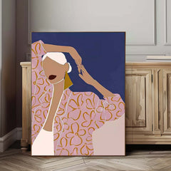 Abstract Character Image oil Painting On Canvas Original Wall Art Minimalist Modern Nordic Style