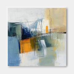 Large Abstract Oil Painting Original Hand-painted Canvas Wall Art Modern Minimalist Textured Artwork