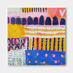 Large Graffiti Abstract Oil Painting Colorful Original Hand-painted Canvas Wall Art Modern Textured Artwork