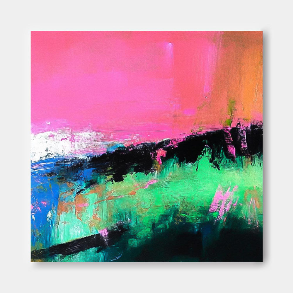 Original Acrylic Painting Wall Art Modern Bold Contrasting Colors Wall Art Abstract Oil Painting On Canvas