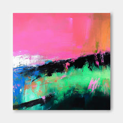 Original Acrylic Painting Wall Art Modern Bold Contrasting Colors Wall Art Abstract Oil Painting On Canvas