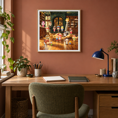After Hours Color Club displayed in a study or creative desk with coordinated furniture