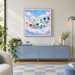 Cloud Companion Circle displayed in a collection or hobby corner with coordinated furniture
