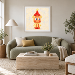 A Little Drop of Sweetness Twinkle Twinkle inspired oil painting displayed in a living room