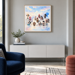 The Dreamers Gallery displayed in a collection or hobby corner with coordinated furniture
