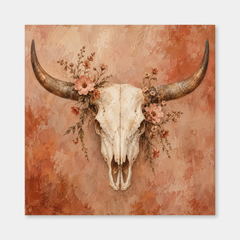Prairie Bone and Bloom Western oil painting