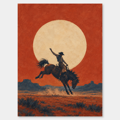 Rodeo Memory Western oil painting