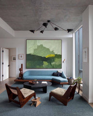 Large Green Abstract Oil Painting On Canvas Original Wall Art Modern Oil Painting Home Decoration