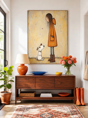 Minimalist Character Art Print Ideal For Nursery And Kids Room Design