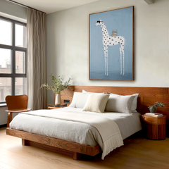 Blue Scholar – Whimsical Horse Canvas Art