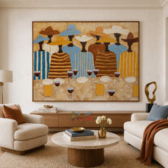Celebration Gathering – Figurative Wall Art