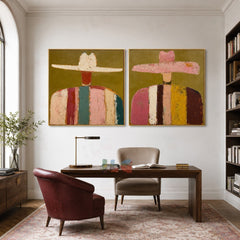 Color Rhythm Duo – Figurative Wall Art