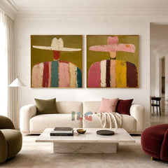 Color Rhythm Duo – Figurative Wall Art