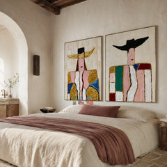 Colorful Characters – Abstract Portrait Wall Art Set