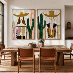Desert Muse – Western Portrait Wall Art Set