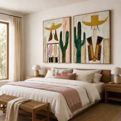 Desert Muse – Western Portrait Wall Art Set