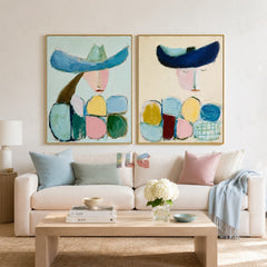 Dreamy Figures – Abstract Portrait Wall Art Set