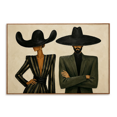 Midnight Prestige – Figurative Wall Art hand-painted wall art