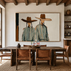 Parallel Souls – Contemporary Western Couple Wall Art