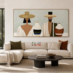 Quiet Ritual – Abstract Figurative Wall Art