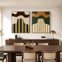 Silent Horizons Duo – Abstract Figurative Wall Art