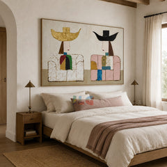 The Quiet Duo – Abstract Figurative Wall Art