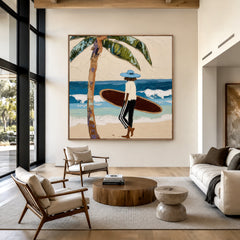 Tidebound Retreat – Coastal Figurative Wall Art