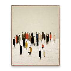 Urban March – Figurative Wall Art hand-painted wall art