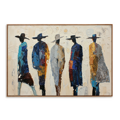 Urban Nomads – Figurative Wall Art hand-painted wall art