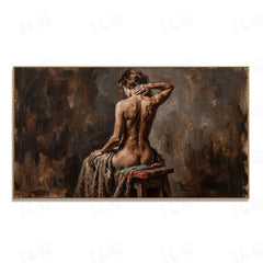 Velvet Silence – Figurative Nude Wall Art hand-painted wall art