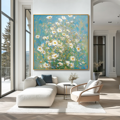 Blue Meadow Bloom – Landscape Wall Art