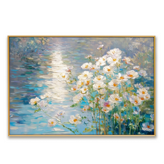 Luminous Meadow – Landscape Wall Art hand-painted wall art