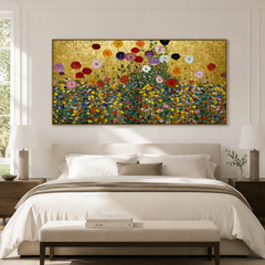 Auric Meadow – Art Nouveau Botanical Wall Art