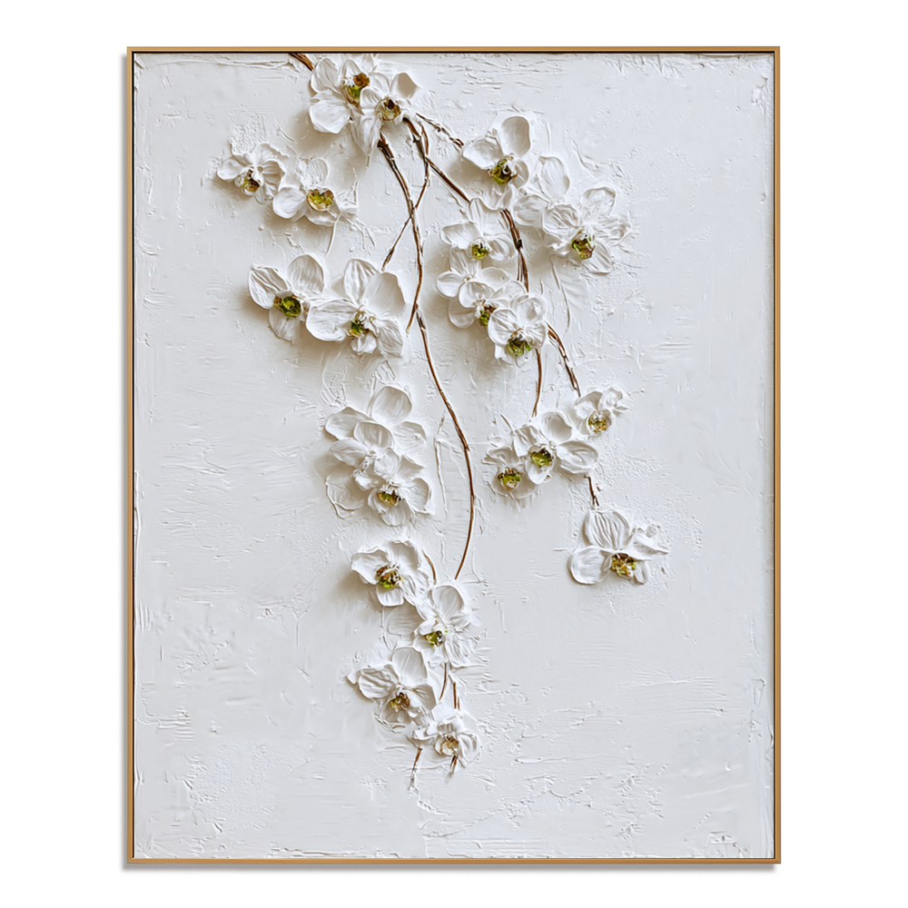 Blossom Drift – Floral Wall Art hand-painted wall art