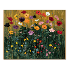 Radiant Meadow #2 – Landscape Wall Art hand-painted wall art