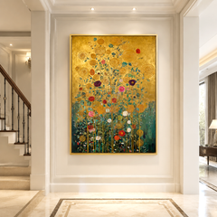 Radiant Spirals – Textured Floral Oil Painting