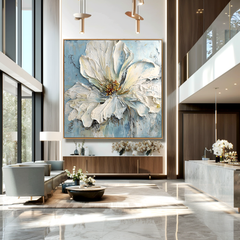 Quiet Petal Form – Textured Floral Wall Art
