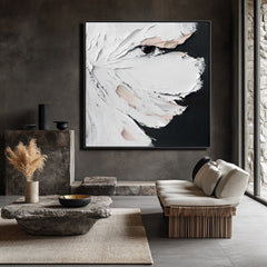 Whispers in the Gaze-Abstract Textured Eye Painting