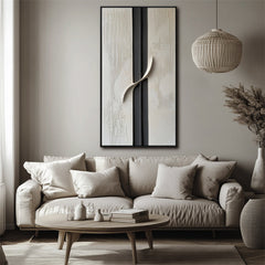 Harmony in Neutral Abstract – Textured Abstract Wall Art