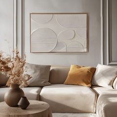 Ethereal Circles:Abstract Circular Painting