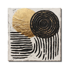 Golden Balance-Abstract Minimalist Painting