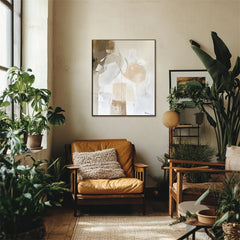Neutral Large Textured Abstract Artwork – Chic Minimalist Wall Decor for Modern Interiors