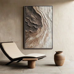 Natural Canyon – 3D Abstract Nature-Inspired Canvas Painting for Living Rooms